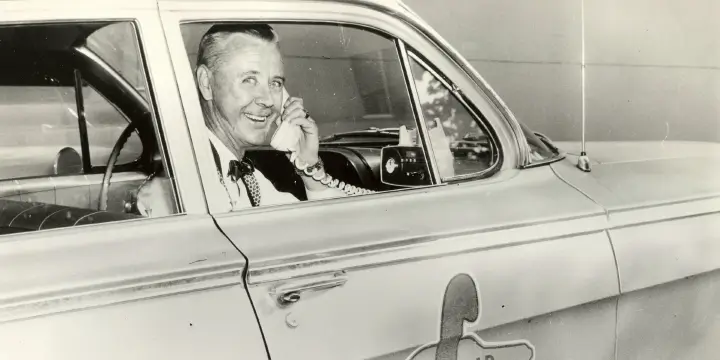 Robert Winchester, graduate, who opened Tele-Car Communications